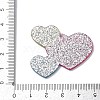 Valentine's Day Printed Opaque Acrylic Pendants FIND-D283-11C-3