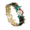 Christmas Theme Alloy Enamel Bangles for Women WG4C6FF-03-3