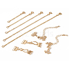  2Pcs Brass Hook and S-Hook Clasps DIY-TA0004-25-20