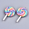Handmade Polymer Clay Charms CLAY-T016-80B-2