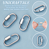 10Pcs 304 Stainless Steel Screw Carabiner Lock Charms STAS-UN0058-40P-5