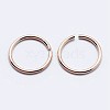 925 Sterling Silver Open Jump Rings STER-F036-02RG-0.7x6mm-2