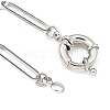 304 Stainless Steel Paperclip Chain Necklaces NJEW-JN03066-02-3