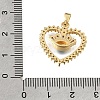 Brass Micro Pave Clear Cubic Zirconia Pendants KK-C263-22A-G-3