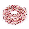 Handmade Foil Lampwork Beads Strands FOIL-T008-02F-1