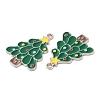 Christmas Alloy Enamel Pendants ENAM-D050-13B-01P-2