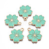 Alloy Enamel Pendants X-ENAM-S121-115F-1