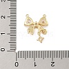 Brass Micro Pave Cubic Zirconia Connector Charms KK-U041-01G-02-3