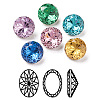 K9 Glass Rhinestone Pointed Back Cabochons RGLA-P030-06B-M02-1