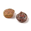 Baking Paint Glass Beads DGLA-G004-01J-2