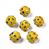 Polymer Clay Rhinestone Beads RB-T017-31F-A-1