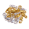Brass Lobster Claw Clasps KK-CJ0001-35-4