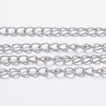 Tarnish Resistant 304 Stainless Steel Curb Chains CHS-H017-03P-10M