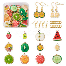 DIY Fruit Theme Earrings Making Kits DIY-PJ0001-05