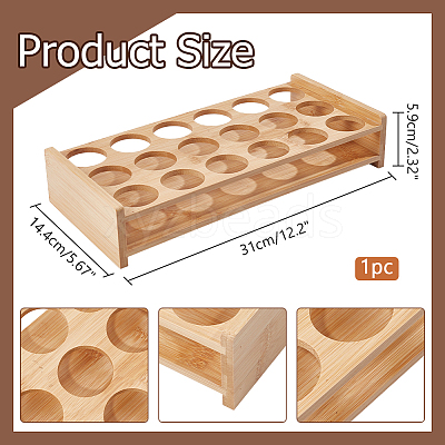 18-Hole Wood Shot Glasses Holders ODIS-WH0038-78-1