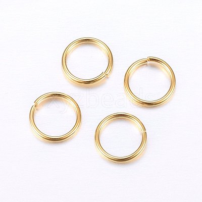 304 Stainless Steel Open Jump Rings STAS-O098-01G-12-1