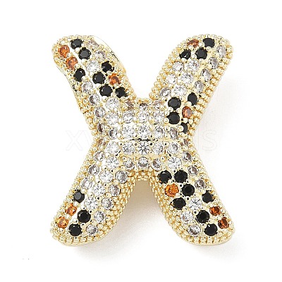 Brass Micro Pave Cubic Zirconia Pendants KK-Z108-02G-X-1