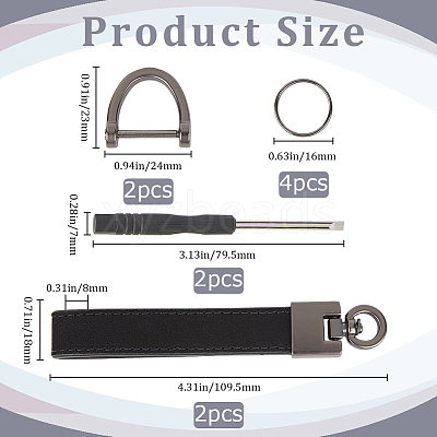 Cowhide Leather Keychain FIND-WH20001-72D-1