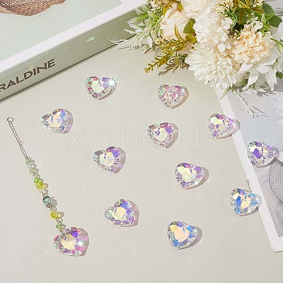 12Pcs Glass Pendants GLAA-SP0001-43-1
