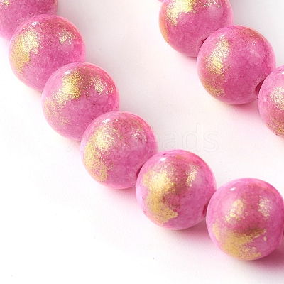 Natural Mashan Jade Beads Strands G-F670-A21-8mm-1