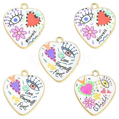 Printed Alloy Pendants ENAM-YW0003-29-1