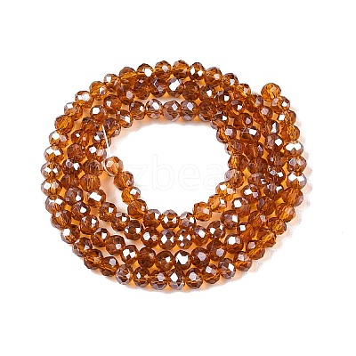 Electroplate Glass Beads Strands EGLA-A044-T3mm-A04-1