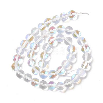 Synthetic Moonstone Beads Strands G-E573-02B-14-1