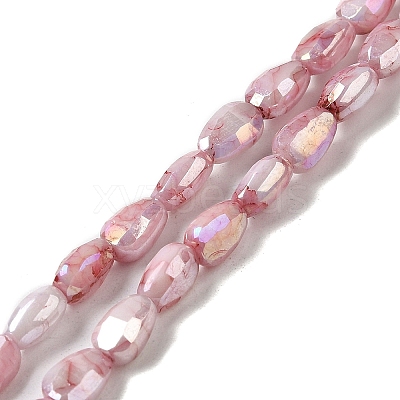 Electroplate Glass Beads Strands GLAA-D013-05D-1