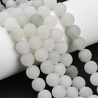 Natural Tianshan Cui Quartzite Beads Strands G-G305-A02-10mm-1