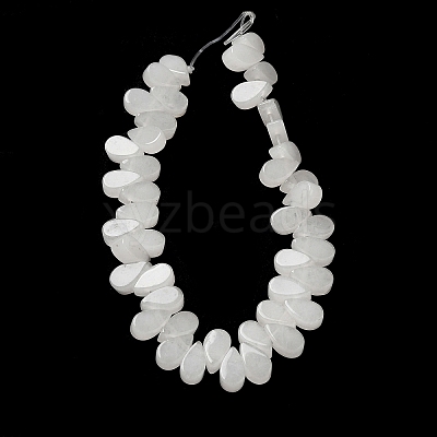 Natural White Jade Beads Strands G-B064-B28-1