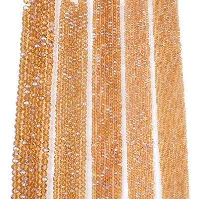 Electroplate Glass Beads Strands EGLA-A044-T1mm-L23-1