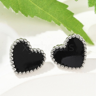 304 Stainless Steel Stud Earrings EJEW-I235-04P-A-1