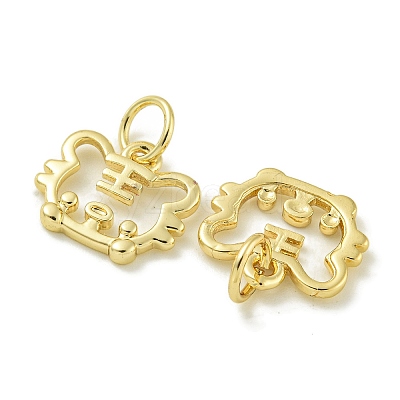 Rack Plating Brass Pendants KK-K386-01I-G-1