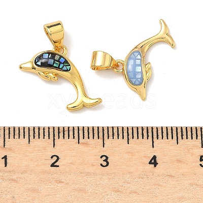 Brass Enamel Pendants KK-H534-01B-G-1