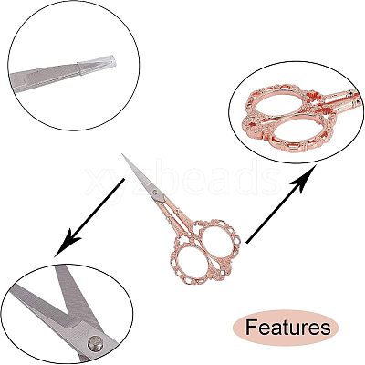 Stainless Steel Sewing Scissors TOOL-WH0018-32RGP-1