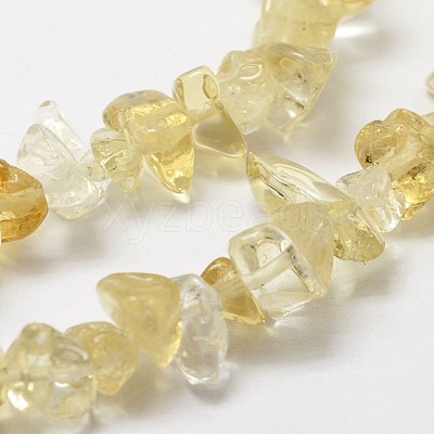 Natural Citrine Beads Strands X-G-F328-13-1