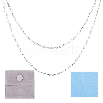 925 Sterling Silver Heart Link Chains STER-TA0001-35-1