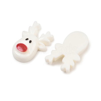Christmas Opaque Resin Cabochons RESI-XCP0002-66A-1