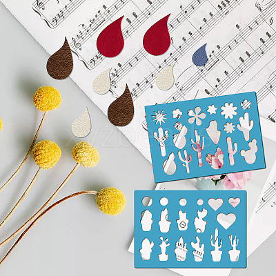 Acrylic Earring Handwork Template DIY-WH0359-035-1