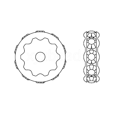 Preciosa® MAXIMA Crystal Multi-Stones Settings X-PRC-MA4-00030-200-S-1