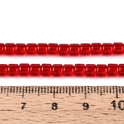 Transparent Glass Beads Strands GLAA-N065-4x4mm-A04-1