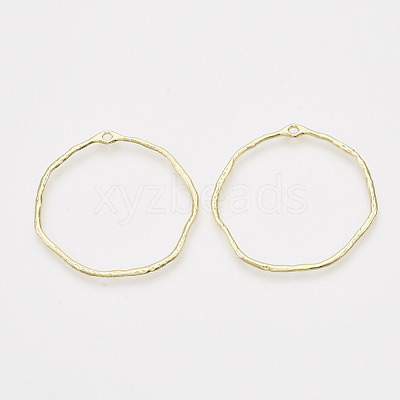 Alloy Open Back Bezel Pendants PALLOY-S121-82B-1