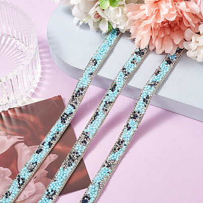 Hotfix Rhinestone Ribbon Trimming DIY-TAC0051-002A-1-1