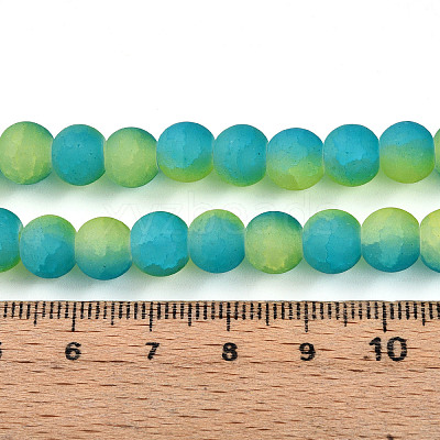 Crackle Glass Beads X1-GLAA-N009-8mm-10-1