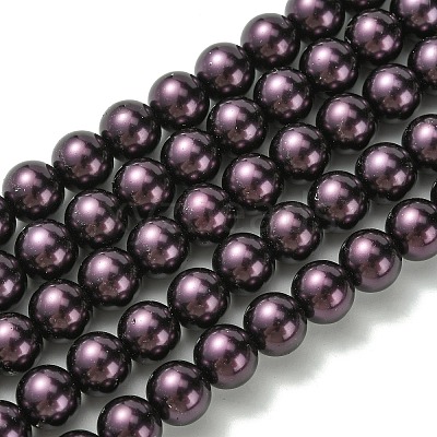 Eco-Friendly Grade A Glass Pearl Beads HY-J002-10mm-HX042-1
