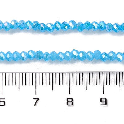 Baking Electroplate Glass Beads Strands DGLA-A039-J4mm-B12-1