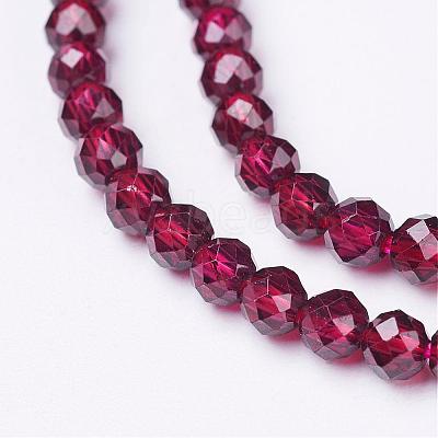 Natural Garnet Beads Strands G-D167-A-3mm-1