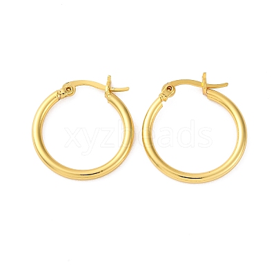 Brass Hoop Earrings for Women EJEW-I270-13A-G-1