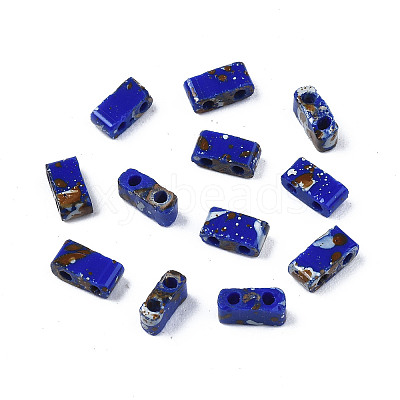 2-Hole Opaque Glass Seed Beads LS-SEED-N004-002-A01-1