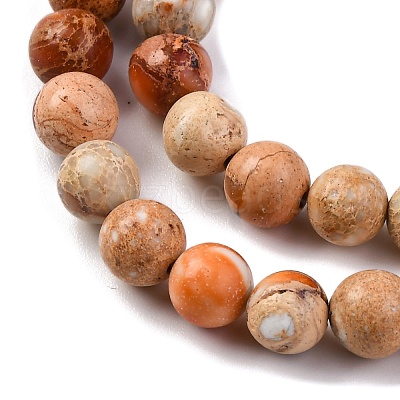 Dyed Natural Regalite/Imperial Jasper/Sea Sediment Jasper Beads Strands G-B124-C02-10-1